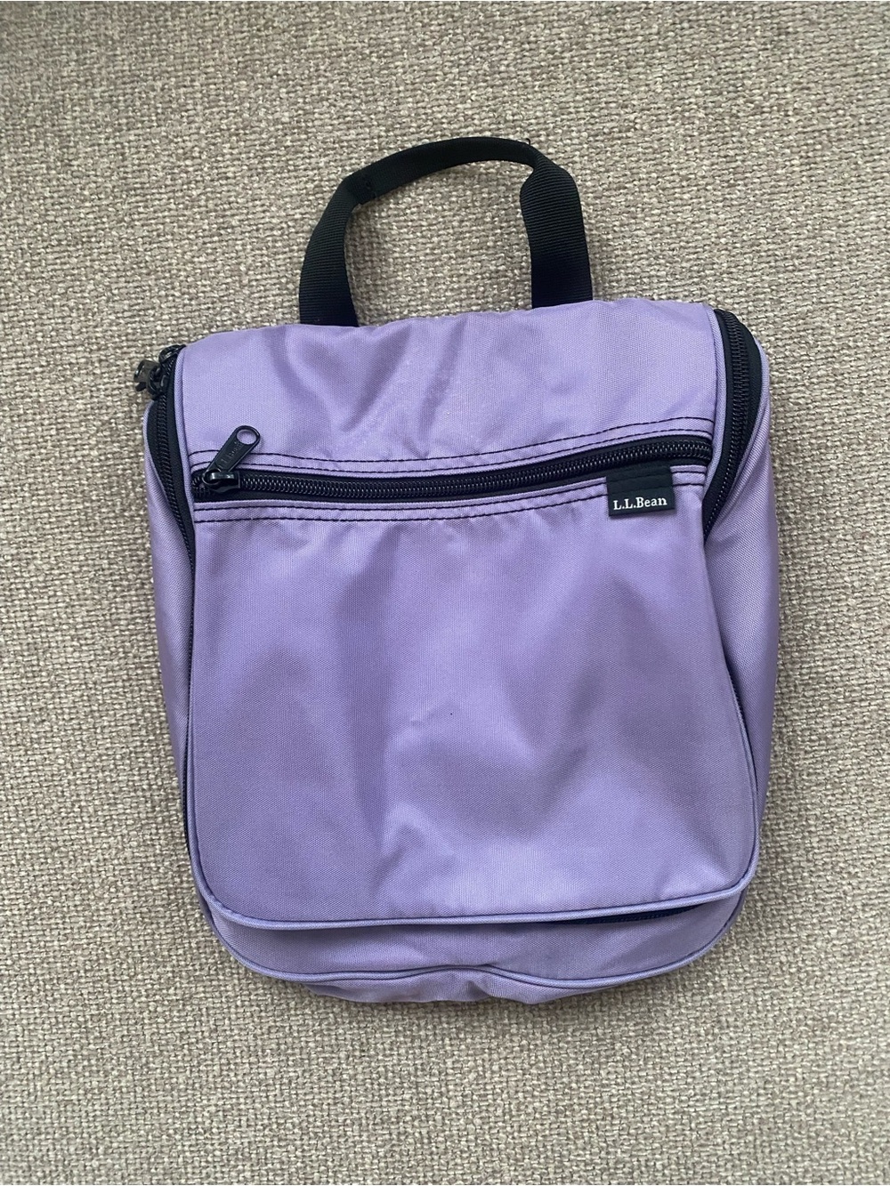 L.L.Bean Purple Nylon Toiletry Pouch